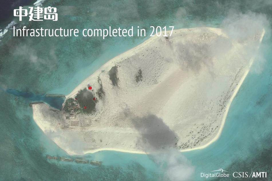 南沙島礁建設最新圖片曝光，最新進展與變化揭秘